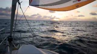 Pacific crossing on a sailboat, April 2012, Gudrun V