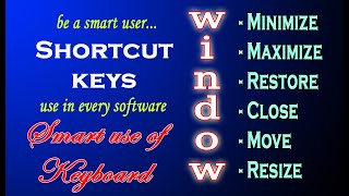 How To Maximize, Minimize, Restore and Close any Window From Keyboard? screenshot 1