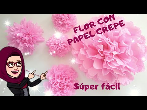 DIY🌸Como hacer FLORES de papel crepe o china [SENCILLA Y FÁCIL] 🌸2  modelos - thptnganamst.edu.vn