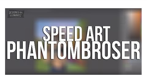 Speed Art: PHANTOMBROSER - Minecraft Youtube Avatar