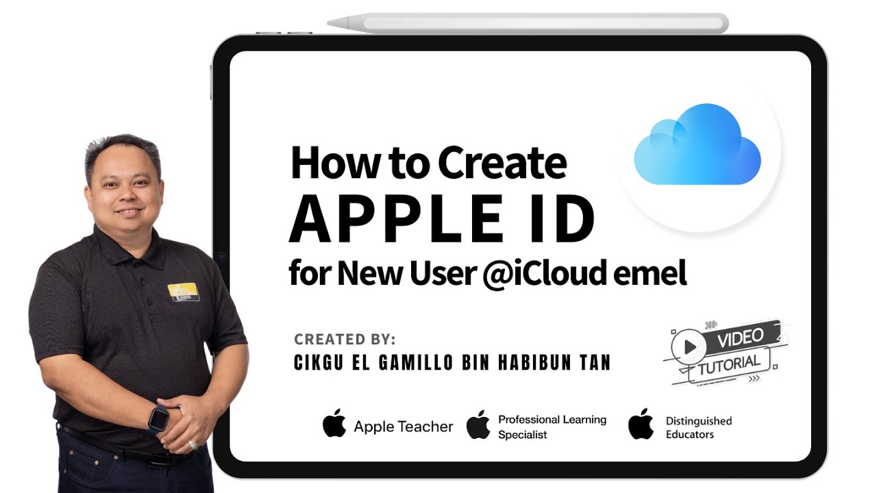 How to Create New Apple ID for iCloud.com from iPad by Cikgu EL - YouTube