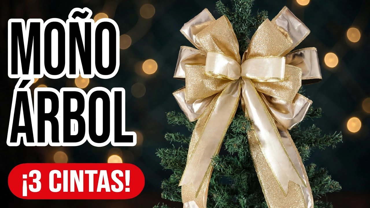 🎄MOÑO GRANDE navideño para el ÁRBOL/ CORONAS/ PUERTAS. Decoración ...