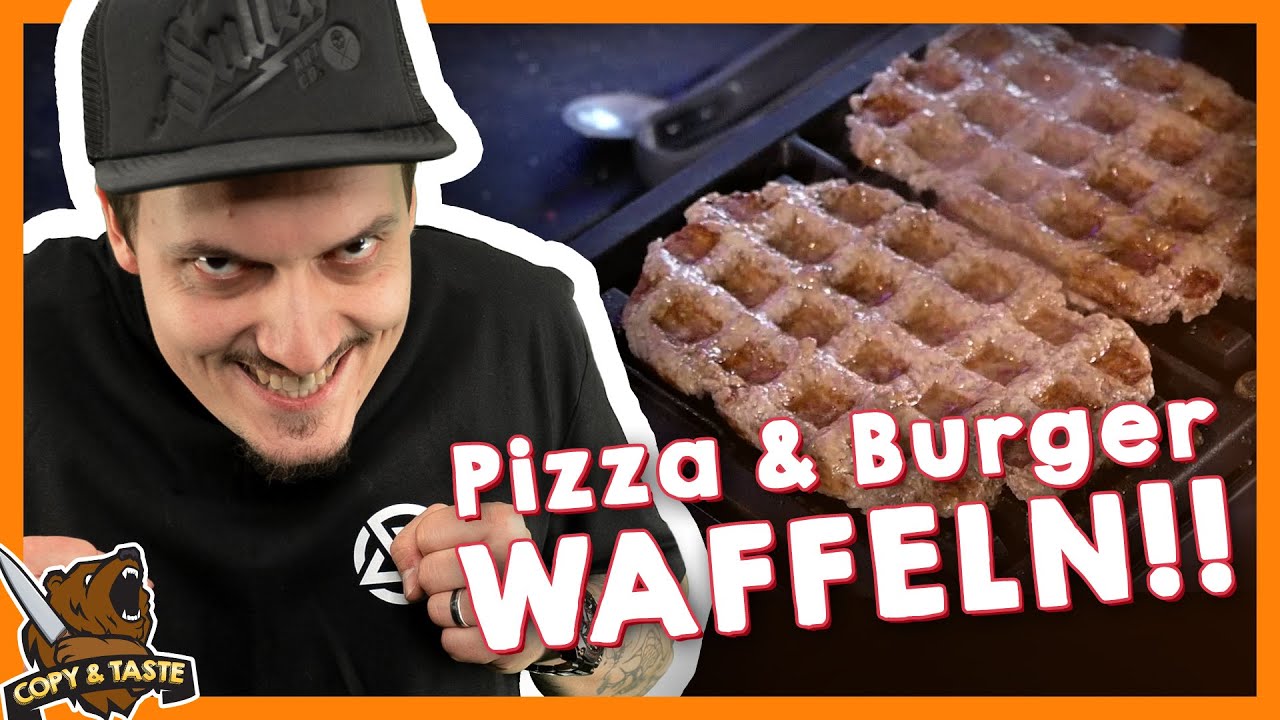 PIZZA & BURGER aus dem WAFFELEISEN !? 🍕🧇🍔 Copy & Taste
