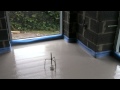 PRO SCREED UK: Laying flowing floor screed in Poppleton, York.