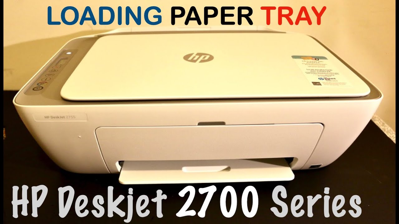 Ga trouwen Continu Bengelen HP Deskjet 2700 Loading Paper Tray, Output Tray, review. - YouTube