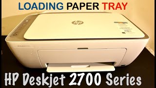 HP Deskjet 2700 Loading Paper Tray, Output Tray, review.
