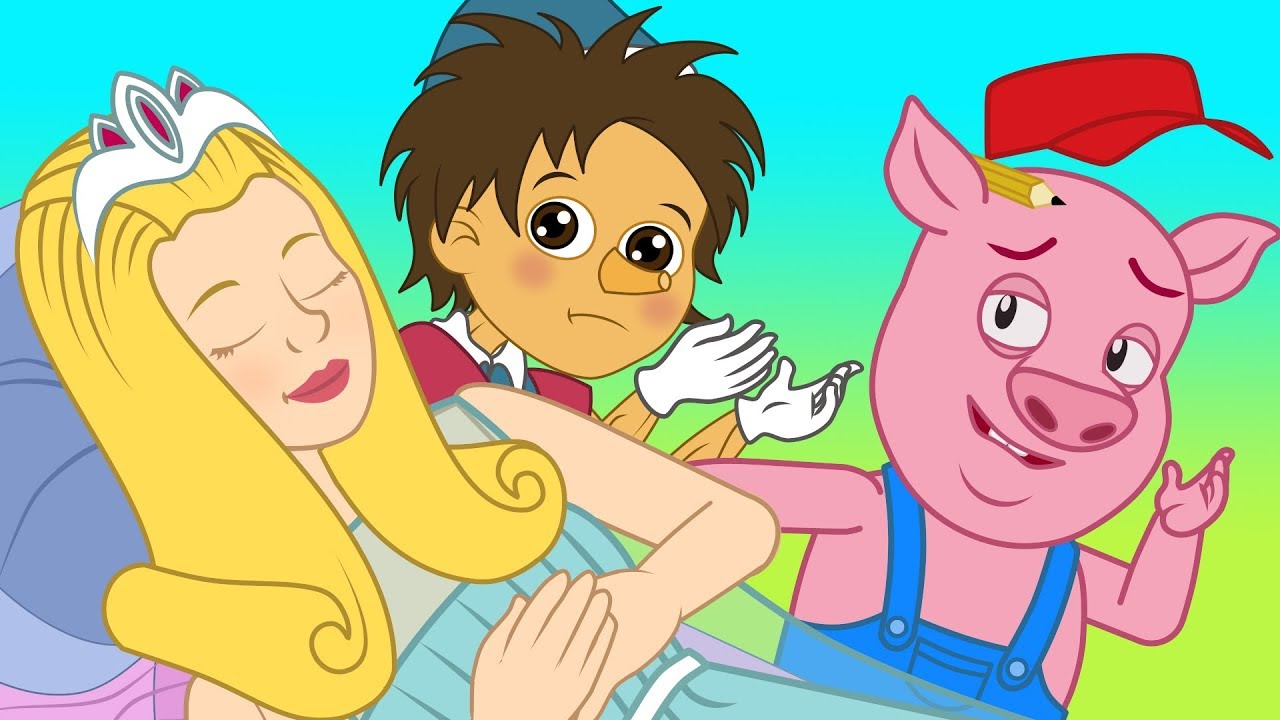 三匹の子豚 ・ ピノッキオの冒険 ・ 眠れる森の美女・おとぎ話. - YouTube