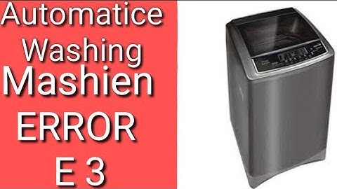 PEL Automatic washing mashine E3 ERROR | ERROR E3 issue #pel #orient #viralvideo