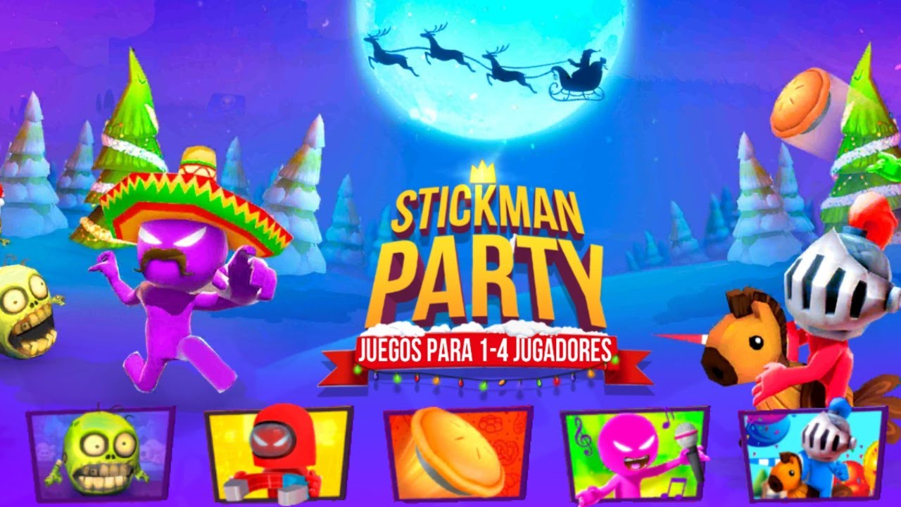 Stickman Party NEW UPDATE 2022 - New Minigames / New Hats UNLOCKED