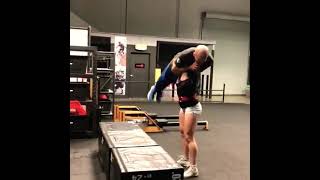 Girl lifts a guy overhead 2