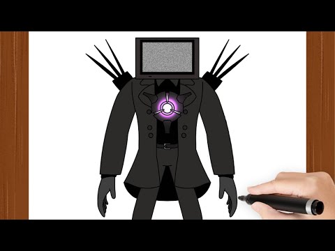 How To Draw Titan Tv Man I Skibidi Toilet