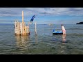 Will Six Year Old Bob Survive High Tide On This Sand Island I Built Him?