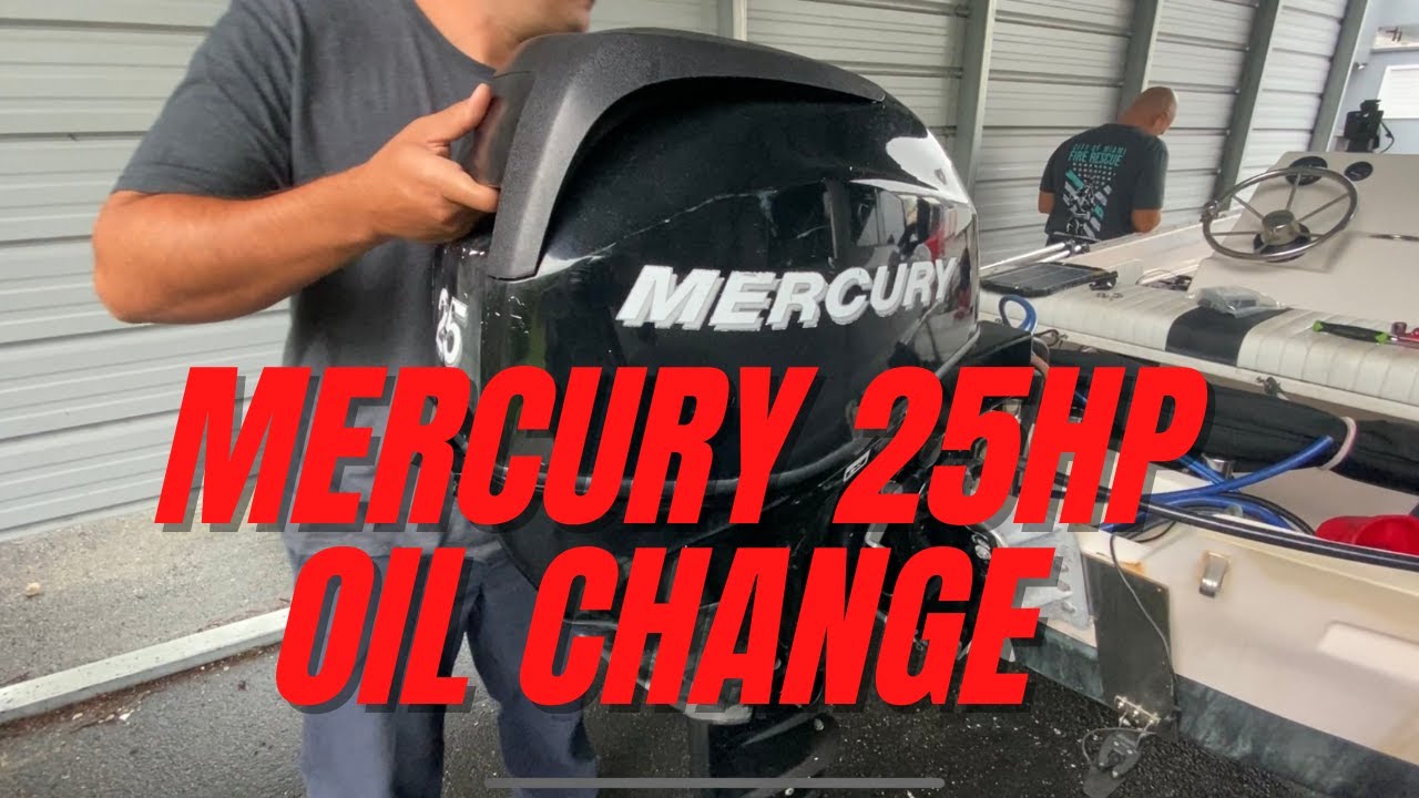 MERCURY OUTBOARD OIL CHANGE - YouTube
