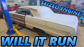 FORGOTTEN 1964 Impala  SEIZED Engine, WILL IT RUN After Sitting For 30 YEARS?!?!?