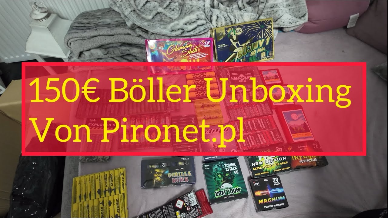 150€ Böller Unboxing von Pironet.pl 