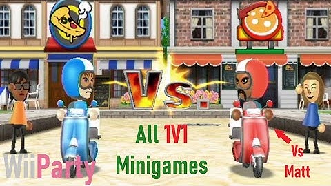 Wii Party: All 1V1 Minigames Vs Matt
