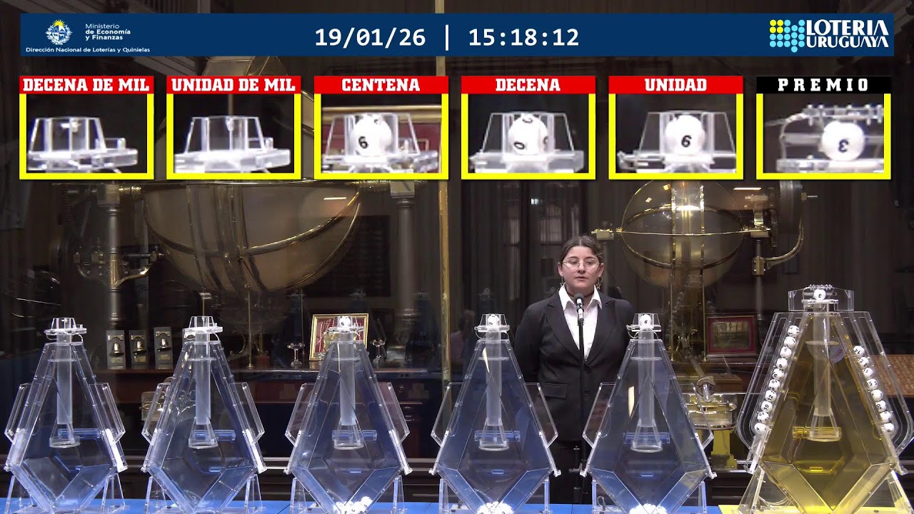 Emisión en directo de Loteria Uruguaya