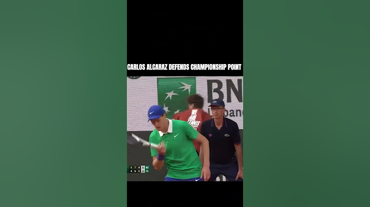 Carlos Alcaraz Saves 5 Championship Points – INSANE Comeback! 🔥🎾 #frenchopen2025 #shorts