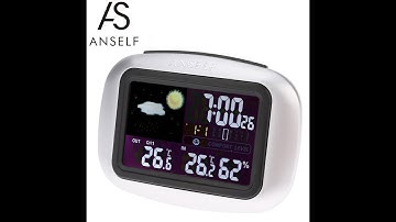 Outdoor Indoor Digital Thermometer Hygrometer Wireless Weather Station Clock Unboxing Aliexpress