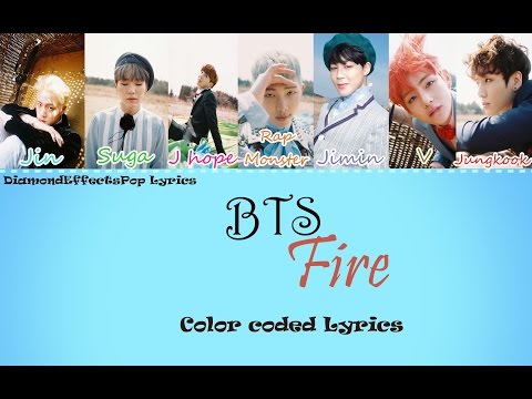 BTS (방탄소년단) – FIRE (불타오르네) Color coded [Han|Rom|Eng]