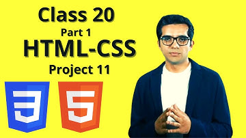 Class 20 Project 11 Part01 (#LEARN HTML,CSS) by | Adil Altaf |