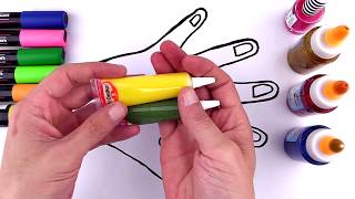 ✋Hand Coloring Pages / Learn Colors for Kids✋