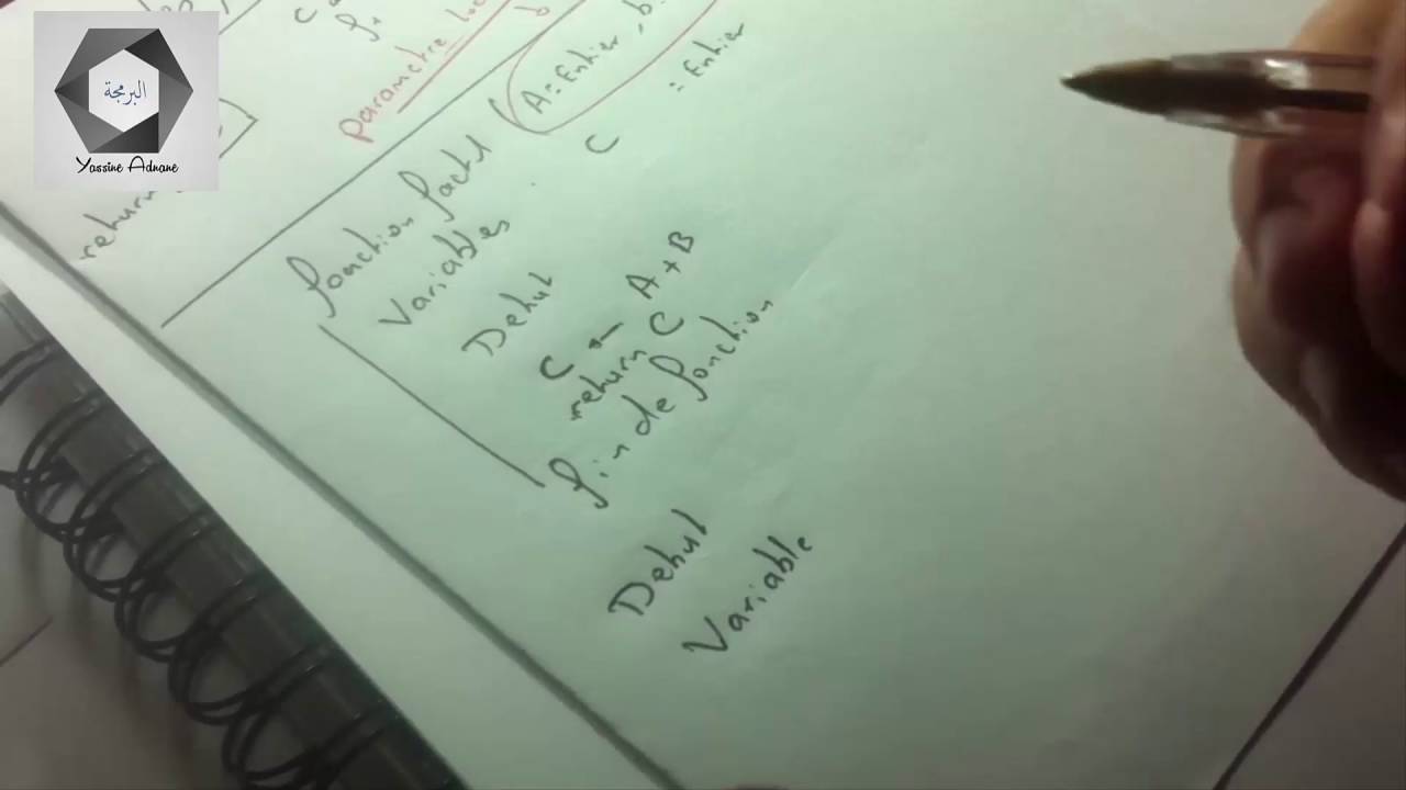 Algorithme Darija | Fonction | ( Cour + Exercice de cour ) part (10)