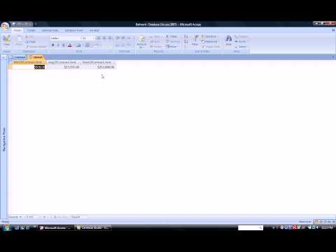 Access - Using Query Aggregate Functions