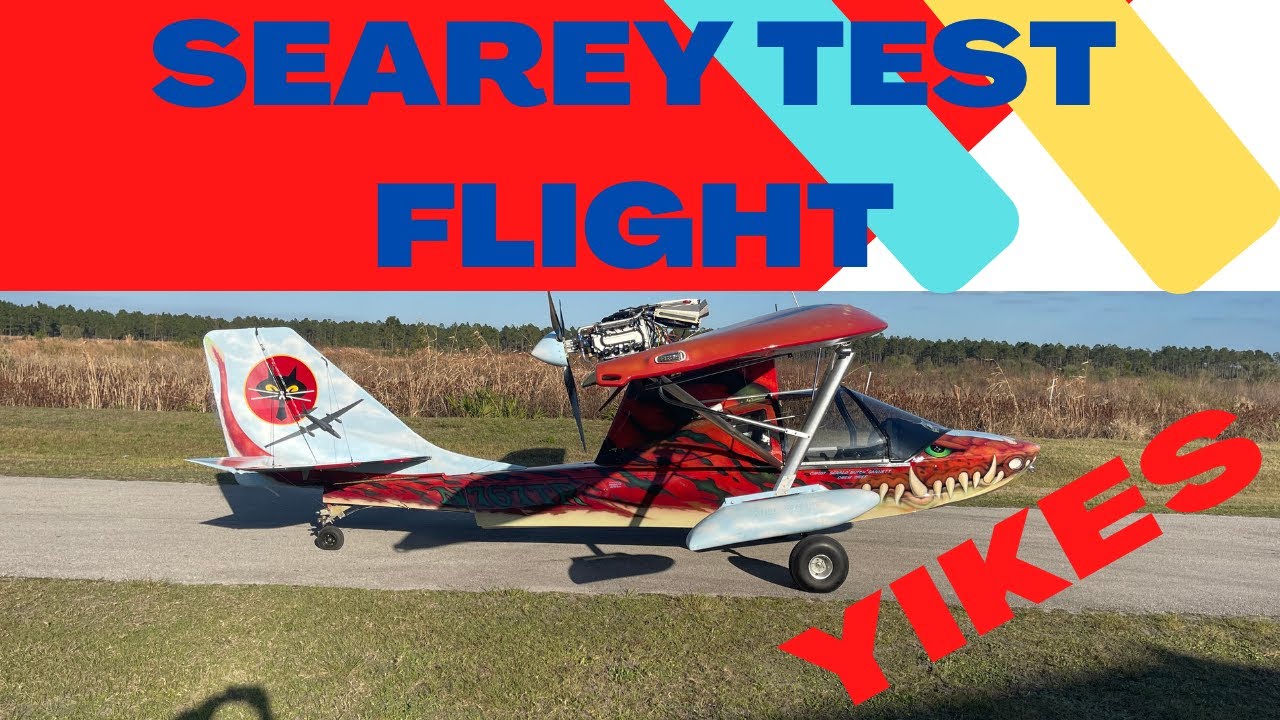 DRAGON SEAREY TEST FLIGHT TEST FLIGHT SEAREY BUILT BY U2 BOMBER PILOT