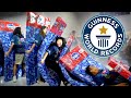 NEW: Longest Human Mattress Dominoes EVER! - Guinness World Records