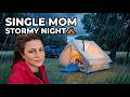 Heavy Rain on Tent 🌧️⛺ Rain ASMR | Single Mom &amp; Kids Silent Camping in the Forest