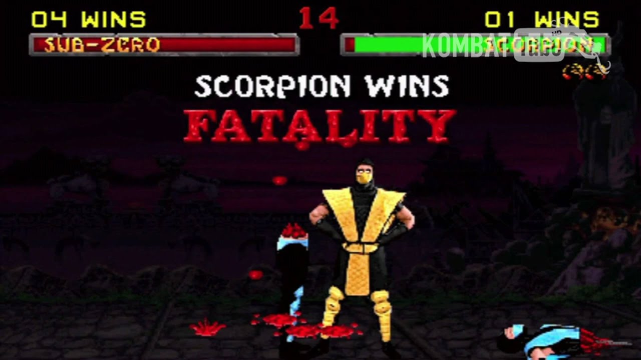 Mortal Kombat Shaolin Monks  Scorpion's Spear Slice Fatality 