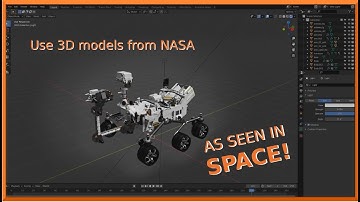 Mars Fun Activity - import 3D models from NASA into Blender