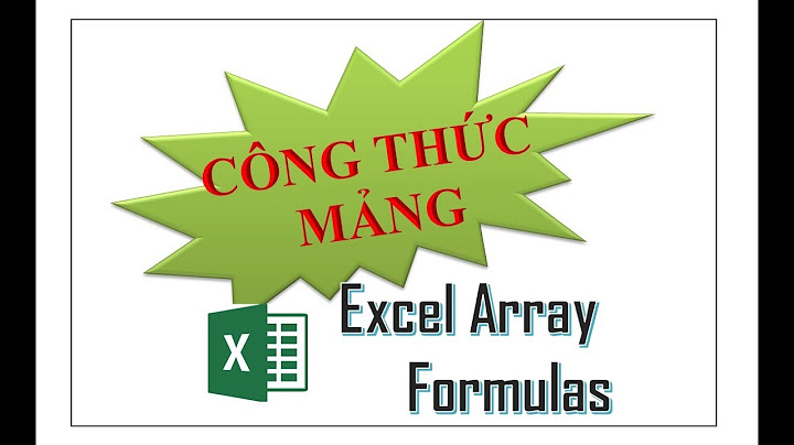 Công thức mảng trong excel là gì