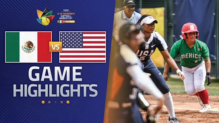 HIGHLIGHTS | 🇲🇽 Mexico vs 🇺🇸 USA | WBSC U-15 Women's Softball World Cup 2025