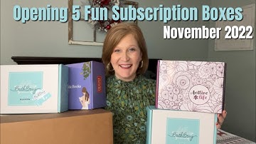 Opening 5 Fun Subscription Boxes | November 2022 | Finishing Out the Month
