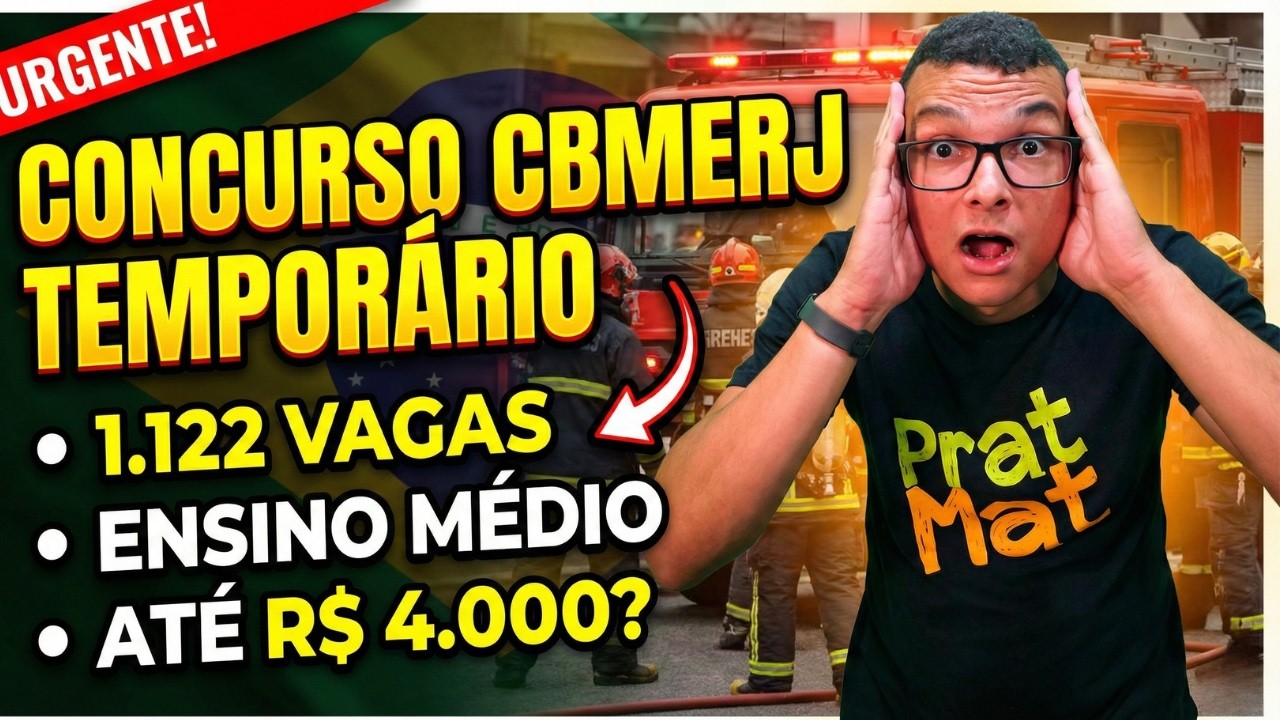 CBMERJ TEMPORÁRIO 2026 ! ENTENDA TUDO SOBRE ESSE CONCURSO QUE ESTÁ CHEGANDO !
