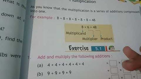 Class-3rd Maths chapter-5 (Multiplication)