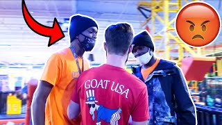 Trampoline Park Employee Tries to FIGHT ME!