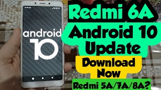 Redmi 6A — обновление Android 10 | Загрузить сейчас | ТечиМинати