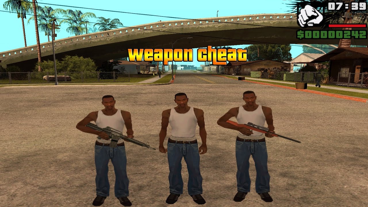 Weapon hacks for GTA San Andreas