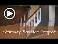 How to Install a Basement Stairway Banister with Newel Post (Complete Detailed Training)