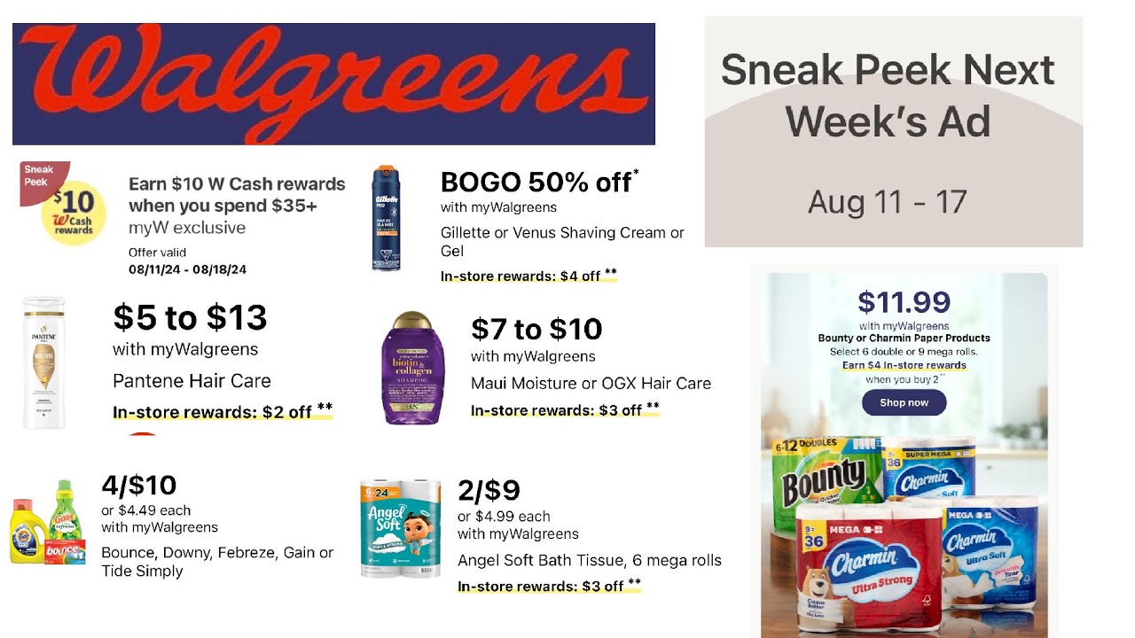 UGH!!! Walgreens Weekly Ad Preview 8/11-/814 - YouTube
