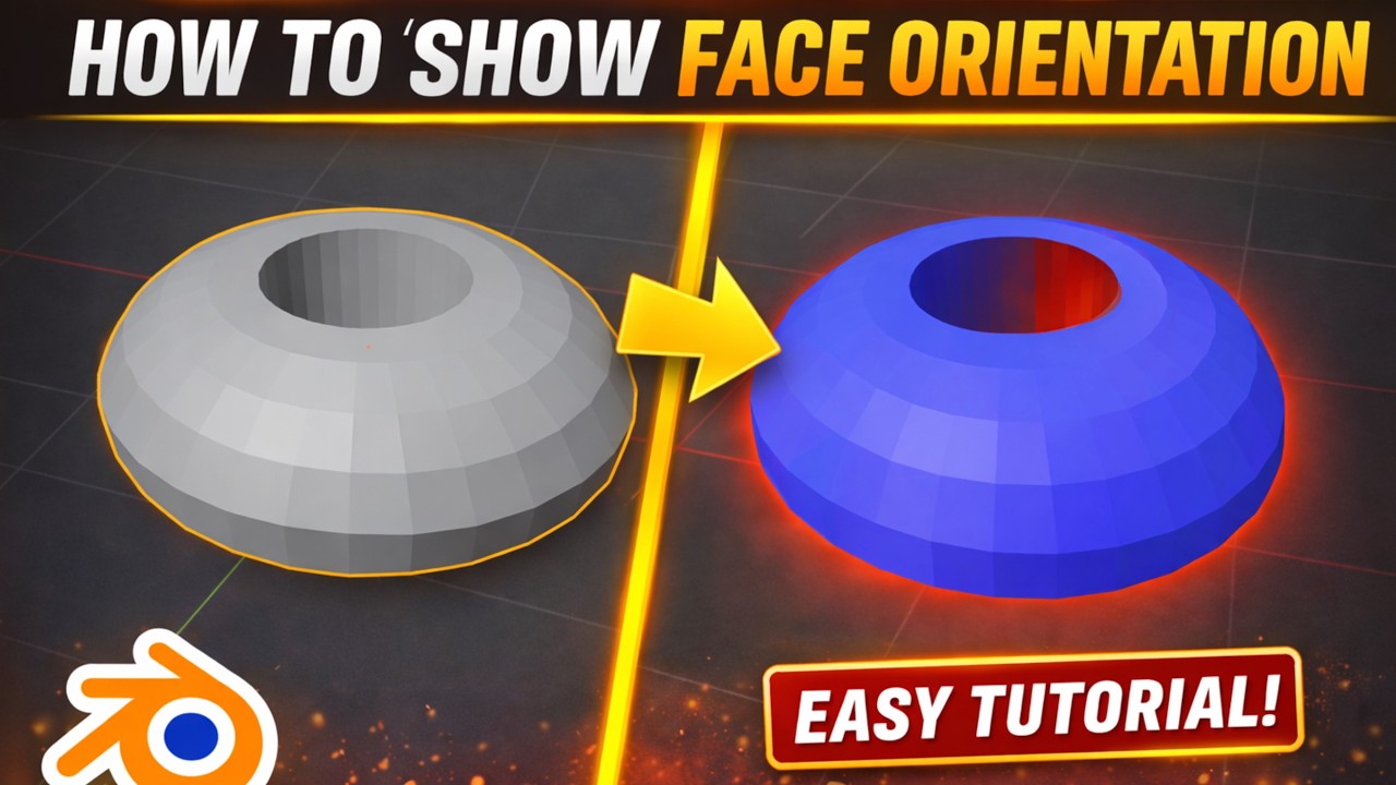 How to Check Normals in Blender Using Face Orientation - YouTube