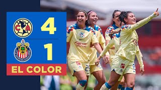 El Color | América Femenil (6) 4  - 1 (1) Chivas Femenil | Cuartos de Final Vuelta
