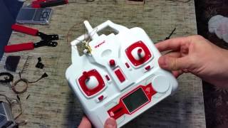 Syma X8C antenna's mod 1300+ meters (4300+ ft) (Eng sub)