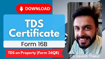 How to Download Form 16B from Traces| Form 26QB |TDS Certificate Form16B