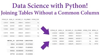 Data Science with Python! Joining Tables Without a Common Column