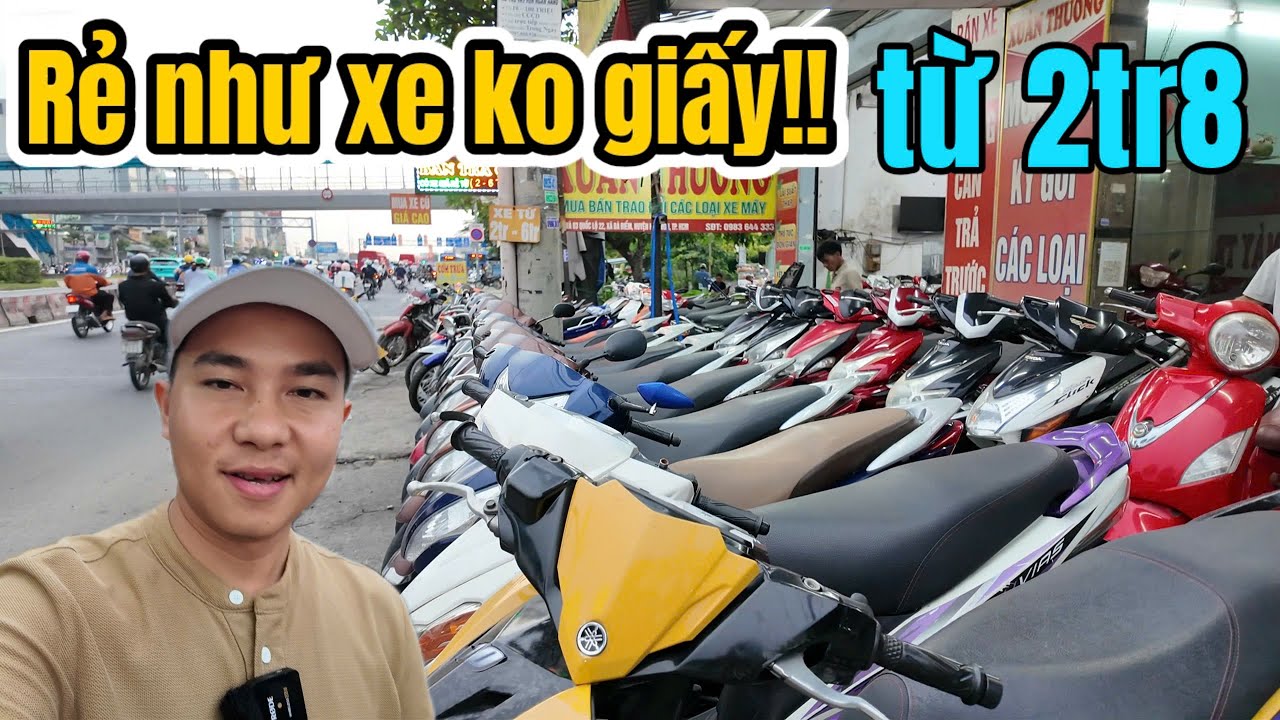 Chợ xe An Sương có a Thưởng bán xe cũ từ 2tr8 tới hơn 20tr đủ loại xe Future 12tr AB Fi dưới 10tr