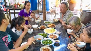 Giò Heo Kho Đậu Hủ và Chuối Xào Dừa | Vinh & Truyen